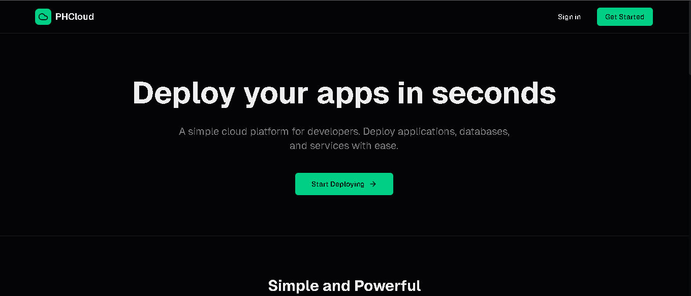 PHCloud screenshot